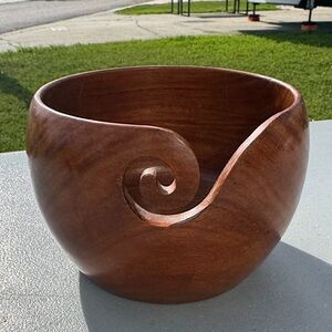 Handcrafted Wooden Yarn Bowl